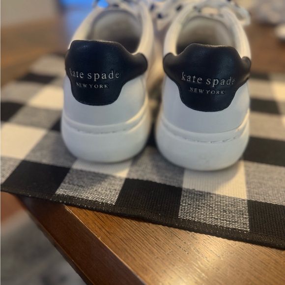 Kate Spade Lift White and Black Sneakers - Picture 3 of 4